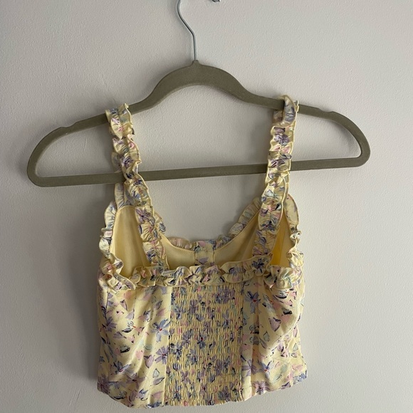 Yellow floral tank - Picture 3 of 3